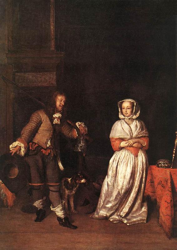 METSU, Gabriel The Hunter and a Woman sg oil painting image